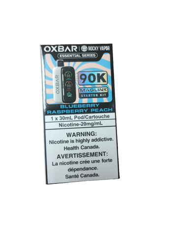 [O] Blueberry Raspberry Peach Oxbar Starter Kit 90k0 20mg 30mI