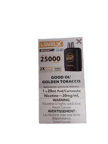 Good Ol Golden Tobacco LevelX 25K (Without Battery)
