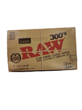 RAW CLASSIC NATURAL UNREFINED 300 ROLLING PAPERS 1 1/4 SIZE, PACK/300
