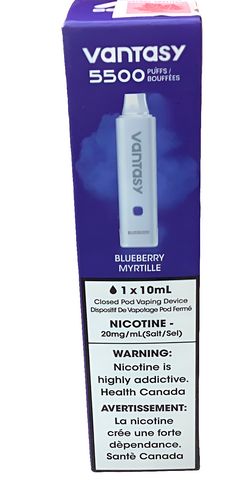 [s] Blueberry sale 20mg/10mL 5500 puffs Vantasy Pod Kit+ Battery