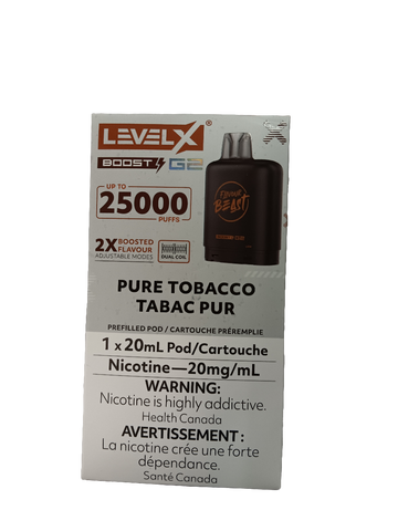 Pure Tobacco Tabac Pur LevelX 25K BoostG2 (Without Battery)