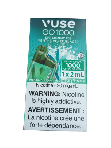 Spearmint Ice VuseGO 1000 puff 20mg 1x2ml Sale10