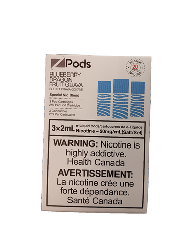 [s] Blueberry Dragon Fruit Guava sales Zpod 3/pk blend 20mg