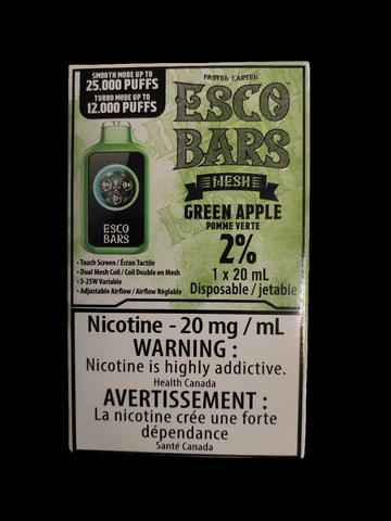 [O] Green Apple Esco bars 25k 1x20ml