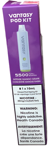 [s] Intense Mango Grape sale 20mg/10mL 5500 puffs Vantasy