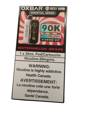 [O]  watermelon grape Oxbar Starter Kit 90k0 20mg 30mI