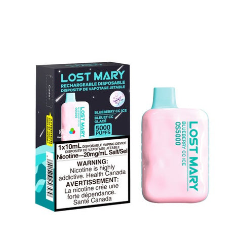 [s] Blueberry CC Ice Lost Mary  5000 20mg sale