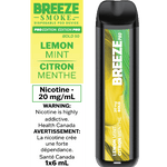[s] Lemon Mint Breeze Synthetic 50 2000puffs 20mg 6ml sale