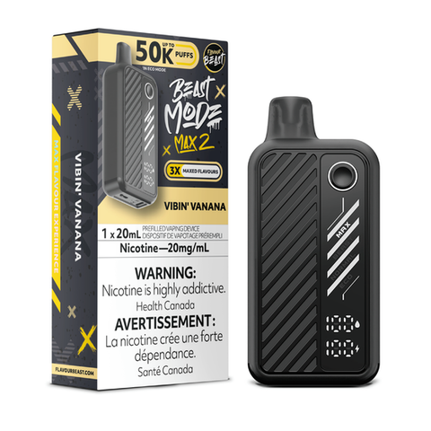 [O] Vibin' vanana flavour beast max2 50k 20mg 20ml sale 8