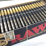 RAW black single wide Natural  unrefined rolling paper