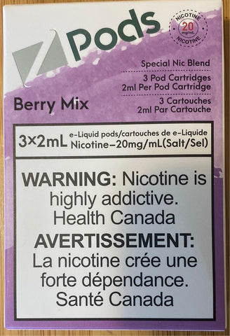 [s] Berry mix Zpod 3/pk blend 20mg