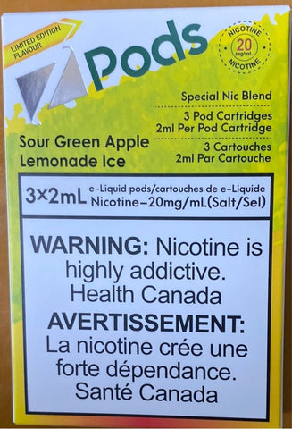 Sour Green Apple Lemonade ice sale Blent Zpod 3/pk- 20mg