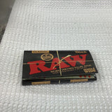 RAW black single wide Natural  unrefined rolling paper