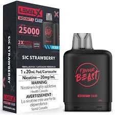Sic Strawberry LevelX Boost G2 25K (Without Battery)
