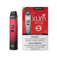 OXVA XLIM Pod Kit Shiny Black Red