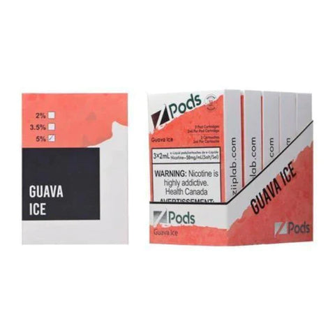 [s]  Guava ice Zpod 3/pk blend 20mg