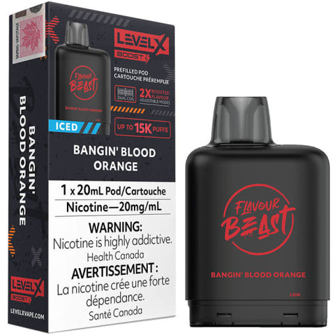 Bangin Blood Orange Iced LevelX Boost 15K (Without Battery)