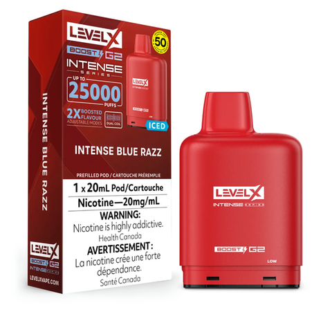 [O] Blue Razz Intense feel 50 LevelX 25KO Intense Iced(Without Battery)