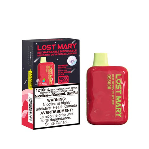 [s] Red Berry Blitz Ice Lost Mary  5000 20mg sale