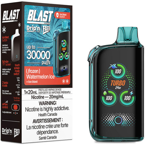 [O] Watermelon Ice + Ice blast  Drip'n Fasta Blast 30k 20mg/ml 20ml