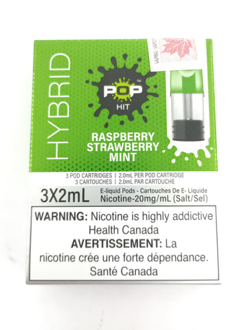 [s] Raspberry Strawberry Mint POP Hit 3/pk blend 20mg Sale7