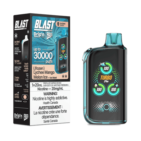 [S] Lychee Mango Melon Ice + Ice Blast Drip'n Fasta Blast 30k 20mg/ml 20ml