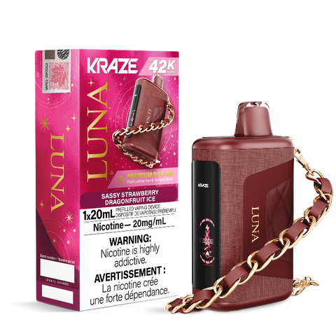 [O] Sassy Strawberry DragonFruit Ice Kraze Luna 42K 20mg 1*20ml