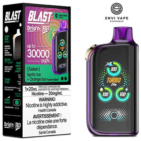 [O] Spritz Ice + Orange Ice Drip'n Fasta Blast 30k 20mg/ml 20ml sale 8