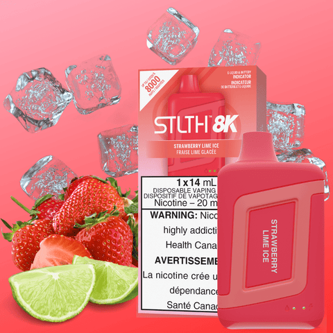 [s] Strawberry Lime Ice STLTH 8K 8000puffs 20mg14ml