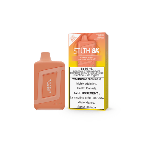 [s] Peach Blue Razz Ice STLTH 8K 8000puffs 20mg14ml