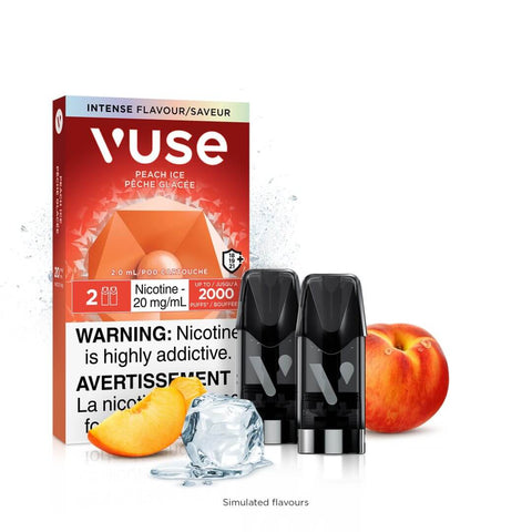 [O] Peach Ice VuseGO 2000 puff 20mg 1×2.0ml