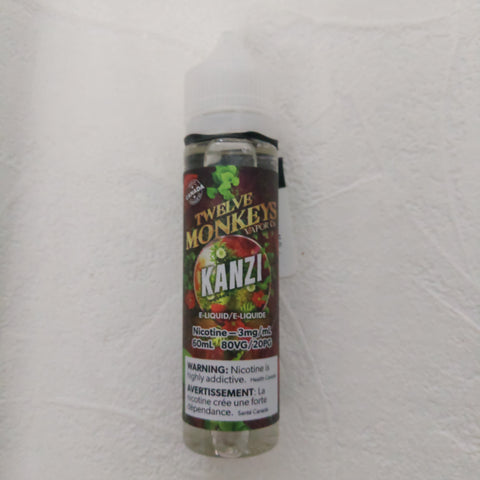 Kanzi by Twelve Monkeys (Watermelon, Strawberry, Kiwi) 3mg 60ml )