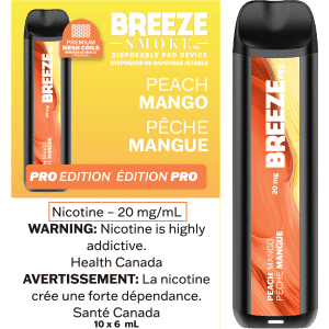 [S] Peach Mango Breeze 2000puffs 20mg 6ml