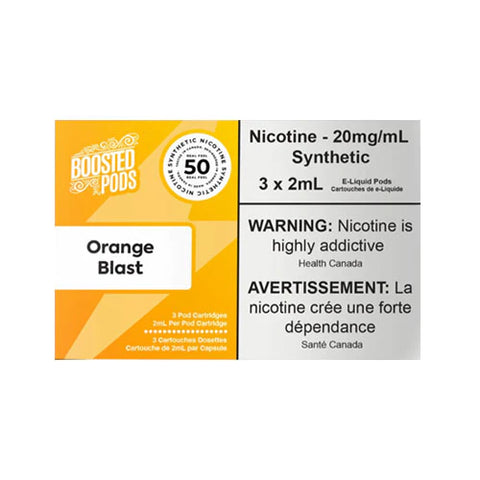 [s] Orange blast 20mg 50bold by Boosted 3/pk