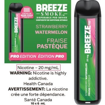 [S] Strawberry Watermelon Breeze 2000puffs 20mg 6ml
