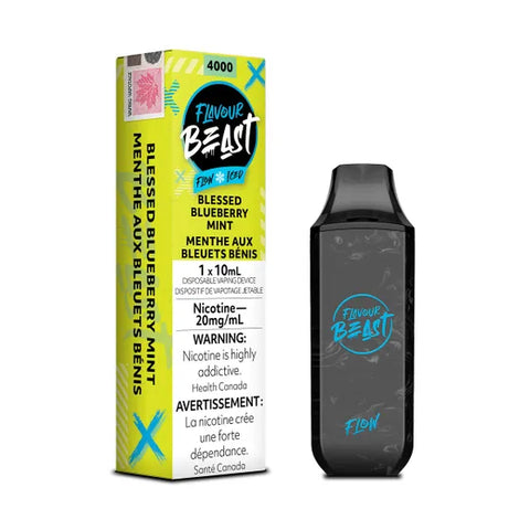 [s] Blessed Blueberry Mint Iced 1x10ml 4000 puffs  FlavourBeast 20mg/10mL sale