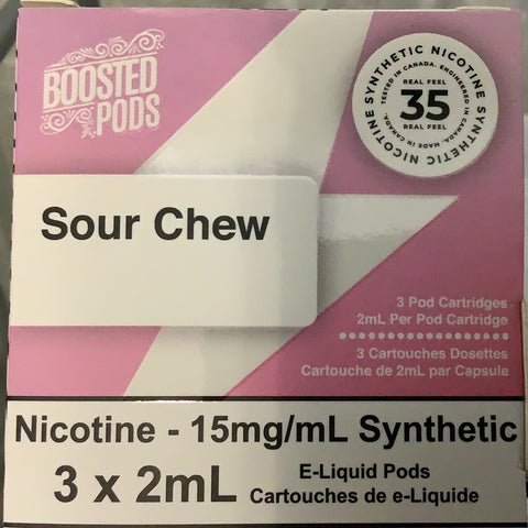Sour Chew 15mg 35bold by Boosted 3/pk