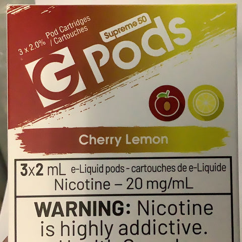 Cherry Lemon Gpods 3/PK Supreme 50 20mg