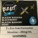 [S] Blazin’ banana blackberry 3/pk FlavourBeast 20mg