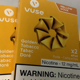 [s] Golden Tobacco Vuse 12mg 2/PK ePod ccc