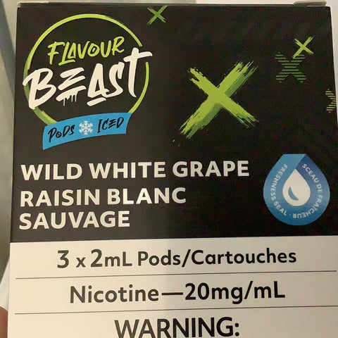 [S] Wild white grape 3/pk by FlavourBeast 20mg