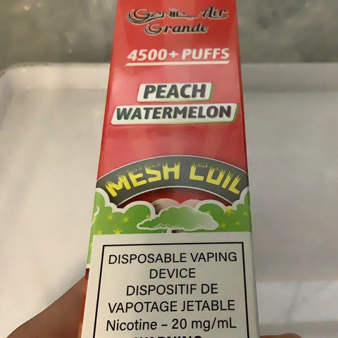 Peach Watermelon genie air 20mg 4500 puff synthetic 5%