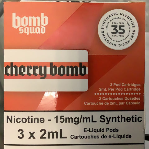 Cherry bomb 15mg 35bold Boosted PODs 3/pk Sale
