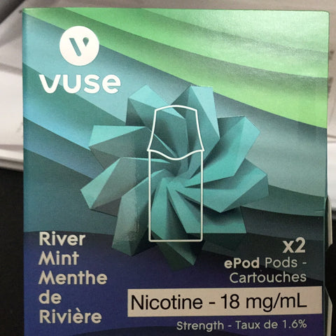 [s] River mint Vuse 18mg 2/PK ePods sale10