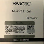Smok Mini V2 S1 Coils 0.15 ohms 3/PK