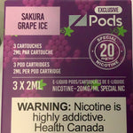Sakura grape ice sale by Zpod 3/pk- 20mg