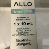 [s] Blueberry ice Allo Ultra 2500 20mg 1x8mL