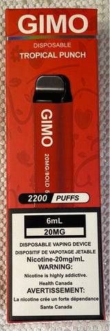 Tropical punch GIMO 2200 puffs 20/50mg