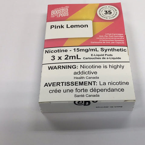 Pink Lemon 15mg 35bold by Boosted 3/pk