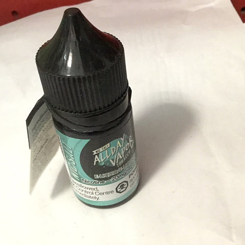 Tobacco mint by Allday vapor 20mg30ml